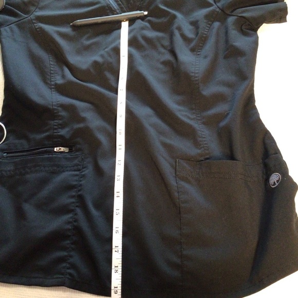 Lot of 2 Healing Hands Purple Label Yoga Grey Scrub Top Women’s Sz S Joy /Jasmin - Picture 8 of 13